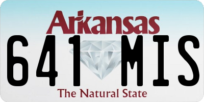 AR license plate 641MIS
