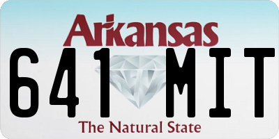 AR license plate 641MIT
