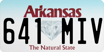 AR license plate 641MIV