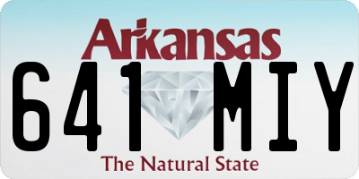 AR license plate 641MIY