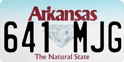 AR license plate 641MJG