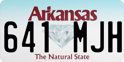 AR license plate 641MJH