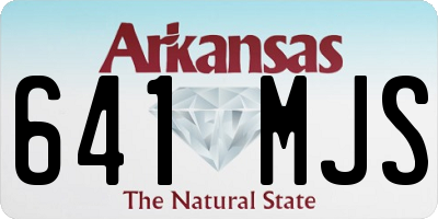 AR license plate 641MJS