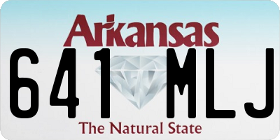 AR license plate 641MLJ