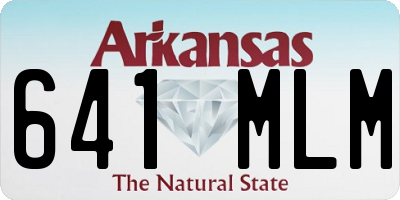 AR license plate 641MLM
