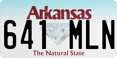 AR license plate 641MLN