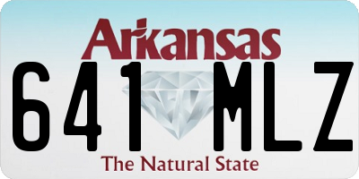 AR license plate 641MLZ