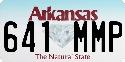 AR license plate 641MMP