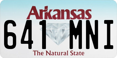 AR license plate 641MNI