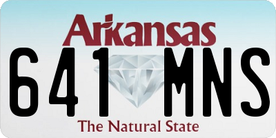 AR license plate 641MNS