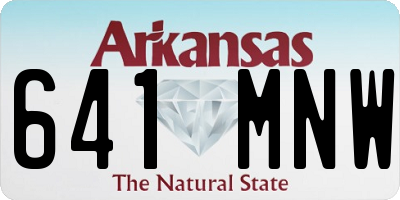 AR license plate 641MNW