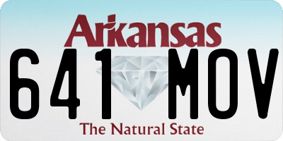 AR license plate 641MOV