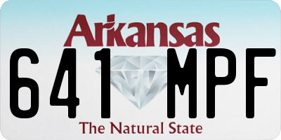 AR license plate 641MPF