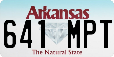 AR license plate 641MPT