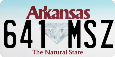 AR license plate 641MSZ