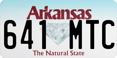AR license plate 641MTC