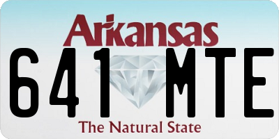 AR license plate 641MTE