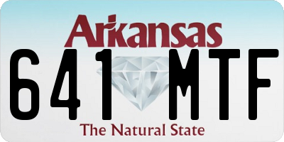 AR license plate 641MTF