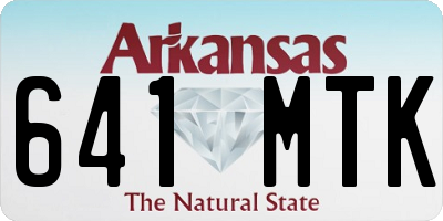 AR license plate 641MTK