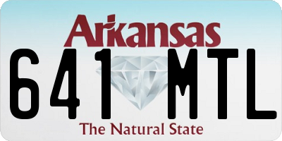 AR license plate 641MTL