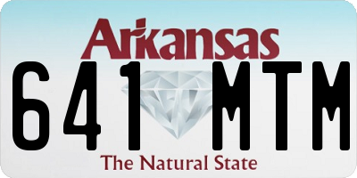 AR license plate 641MTM