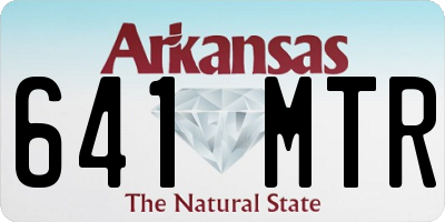 AR license plate 641MTR