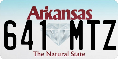 AR license plate 641MTZ