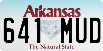 AR license plate 641MUD