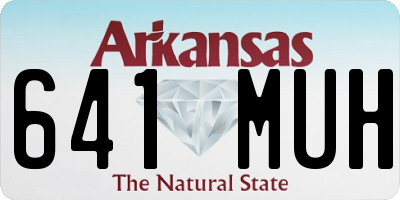 AR license plate 641MUH