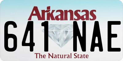 AR license plate 641NAE