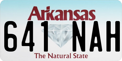 AR license plate 641NAH