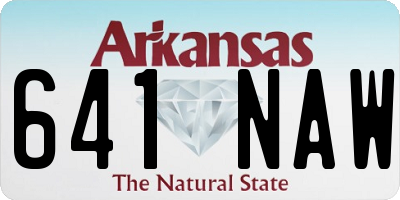 AR license plate 641NAW