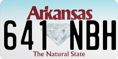 AR license plate 641NBH