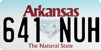 AR license plate 641NUH