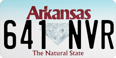 AR license plate 641NVR