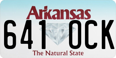 AR license plate 641OCK