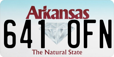 AR license plate 641OFN