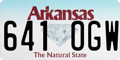 AR license plate 641OGW