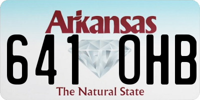 AR license plate 641OHB