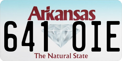 AR license plate 641OIE