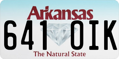 AR license plate 641OIK