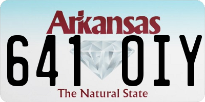 AR license plate 641OIY