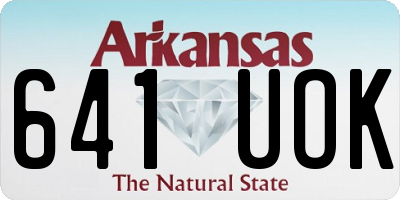 AR license plate 641UOK