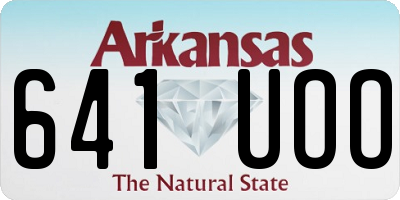 AR license plate 641UOO