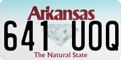 AR license plate 641UOQ