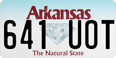 AR license plate 641UOT