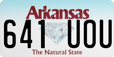 AR license plate 641UOU