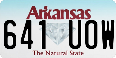 AR license plate 641UOW