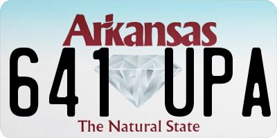 AR license plate 641UPA