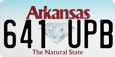 AR license plate 641UPB